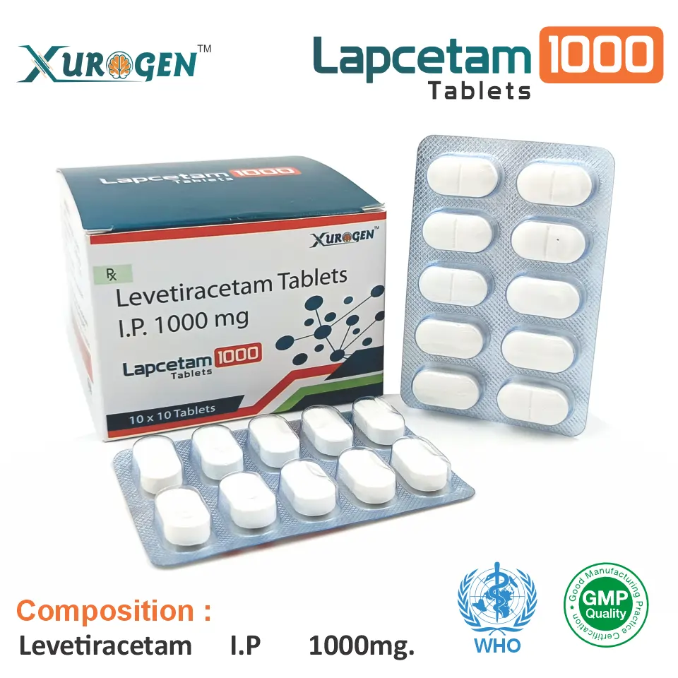 Levetiracetam 1000mg Tablet at the best price in PCD Pharma Franchise for Anticonvulsant and Epilepsy Management.